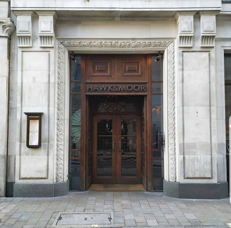 Front doors of Hawksmoor Guildhall